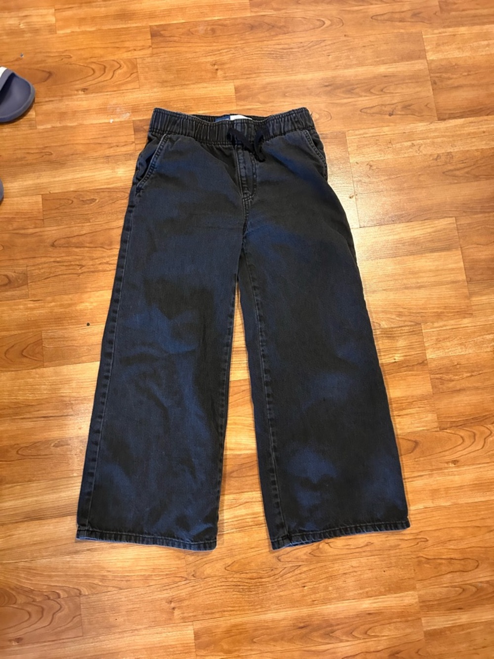 Old Navy Kids Black Wide-Leg Pull-On Pants